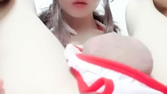 Korean transsexual Masturbate Her oustanding pocket rocket