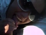 Cum Swallowing while driving On The Highway