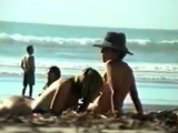 Str8 big dick on beach