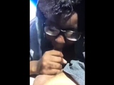 Black girl suck her white boyfriend in car