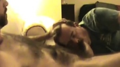 Hairy Daddy Gets Blow Job