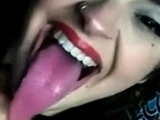 LONG TONGUE BEAUTY SHOWS OFF LONGEST TONGUE AND WIDE THROAT