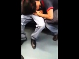 Cock sucking in public transport