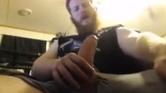 Big Dick Ginger Shoots Out A Massive Load