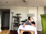 Amateur spycam in massage room