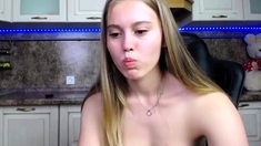 Blonde Teen Sierras First Erotic Masturbation Video
