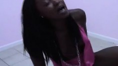 Dark Skinned Hottie Rayne Falls Getting Drilled Deep By A White Dude