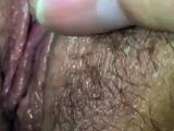 My wife rubbing her dreaming wet pussy and clit