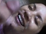 dirty talking laughing girlfriend gets a big facial