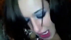Amateur girl blows me after the party and I facialize her
