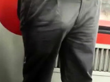 Str8 security guy bulge in metro