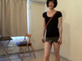 crossdresser wearing a mini skirt