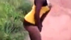 Savage african Ass from the jungle