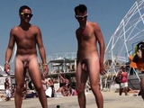 naked guys at the beach